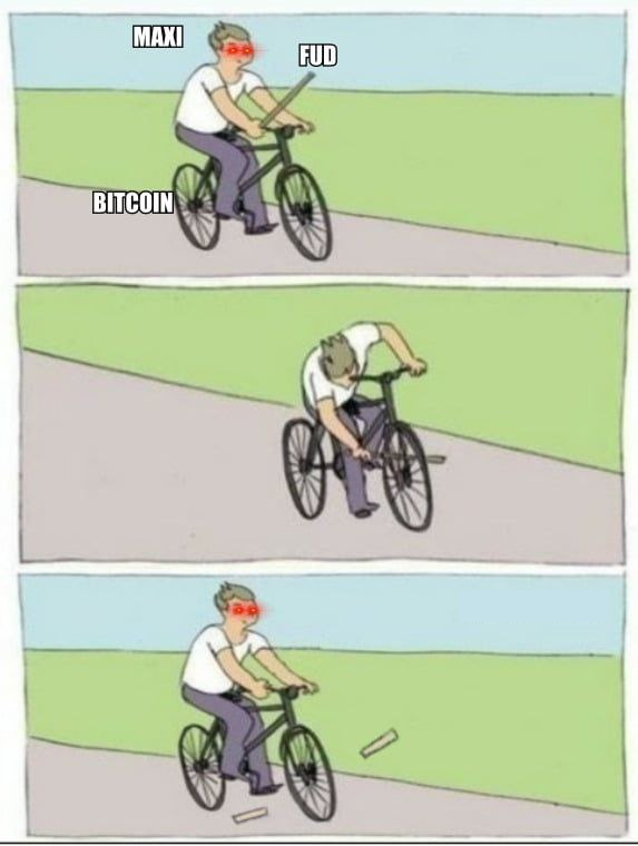 Bitcoin Maximalism vs FUD — MAXI
FUD
BITCOIN